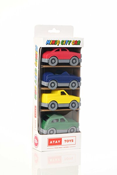 ATAY TOYS مجموعة سيارات ميني كيو سيتي كلاسيك ميكس مكونة من 4 سيارات لعبة