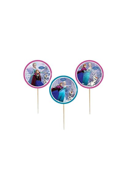 partideyince Elsa Frozen Anna Elza Elsa Anna Temalı Pasta Muffin Kürdan 20 Li