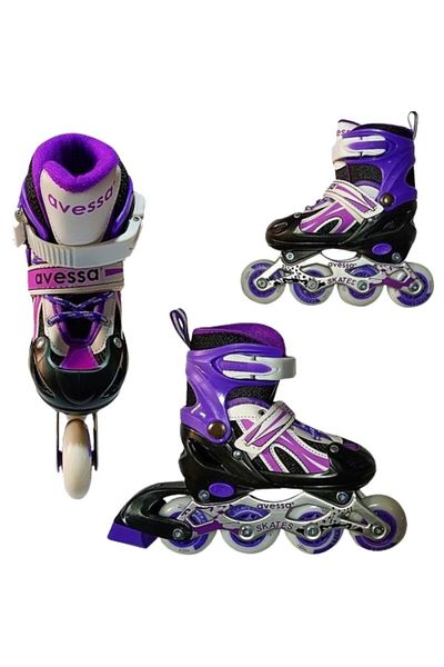 emre spor Skate Aluminum Blue Adjustable Skate With Size 30-33