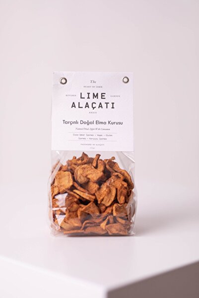 İMREN ALAÇATI TATLICISI & SAKIZLIM Lime Alaçatı Tarçınlı Kuru Elma 150gr