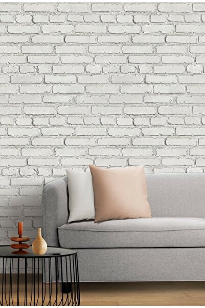 Bien Duvar Kağıtları Bien Exclusive Beyaz Taş Desen Duvar Kağıdı 5,33 M²