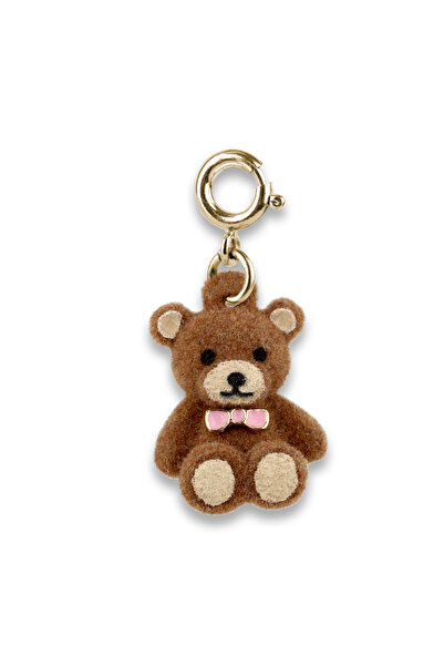 Gold Fuzzy Bear Charm