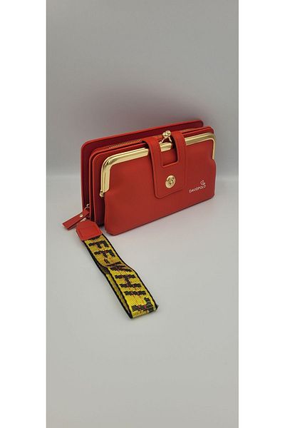 DAVİD POLO CÜZDAN Women's Large Size Pocket Multi-Compartment Stylish Hand Money Wallet