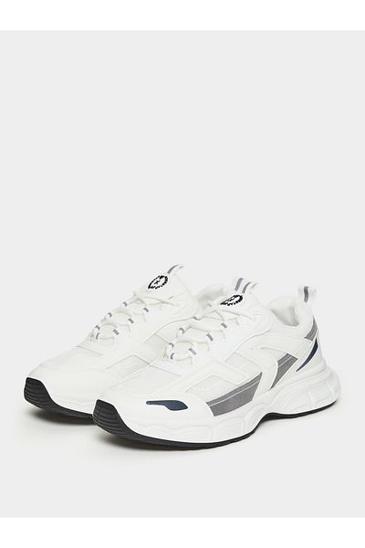 Styli Stitch Detail Front Lace Up Chunky Sneakers