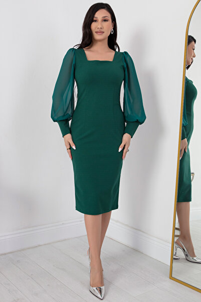 PULLIMM Φόρεμα σιφόν - μανίκια 13389