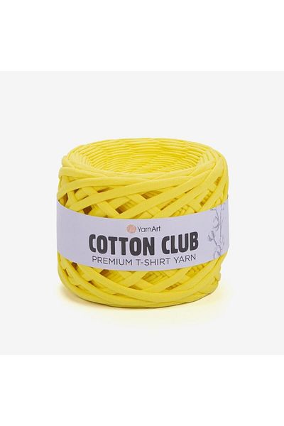 Yarnart Cotton Club - Χτενισμένο Βαμβακερό Ύφασμα Πλεκτό Χέρι Νήμα Λεμόνι Κίτρινο-7320