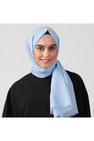 ipekistanbul Şal Kraş din bumbac - Baby Blue