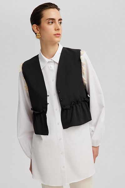 Touché Privé Vest Tassel Detailed Shirt
