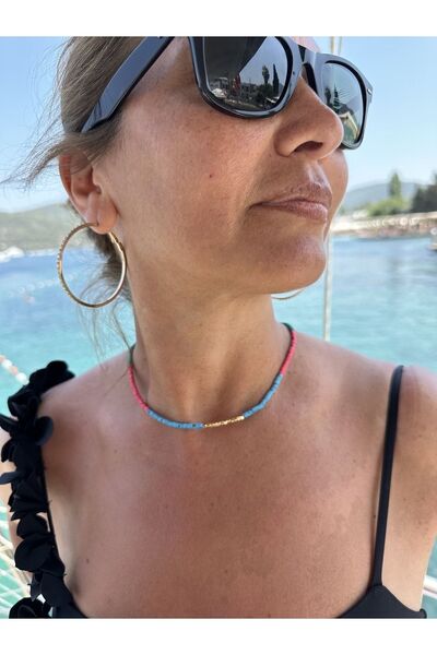 byebruketenci قلادة ذهبية أفغانية ملونة مفصلة