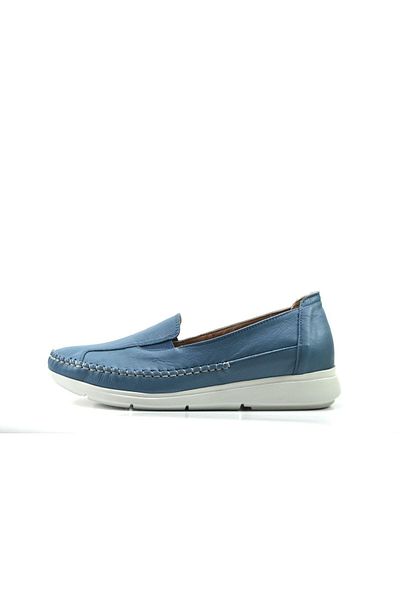 Beety 21by53.65 Pantofi de zi cu zi pentru femei, albastru, din piele naturală