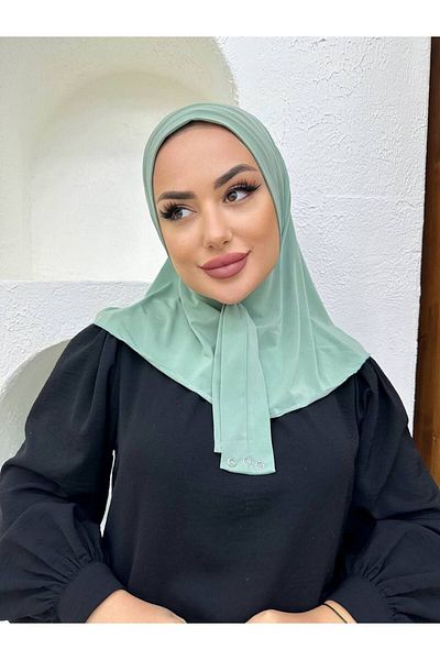 useev Sandy Water Green - Ready Snap Shawl for Sea and Pool Use