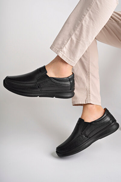 nazenintasarımlar Erkek Hakiki Deri Hafif Ultra Rahat Mevsimlik Jelli  Günlük Ayakkabı