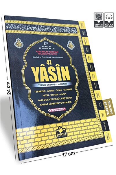 Merve Yayınları Kabe Model Yasini Şerif Türkçe Okunuşlu Ve Mealli Orta Boy 80...