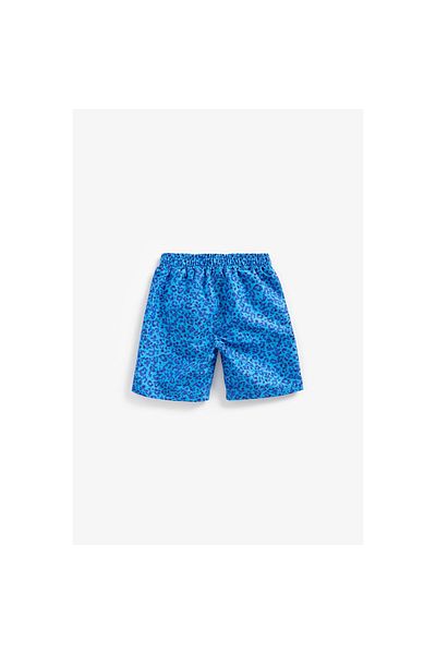 MOTHERCARE Leopard Print Blue Shorts
