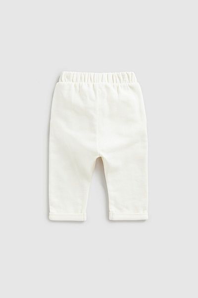 MOTHERCARE Broderie Cream Frilly Jogger Pants