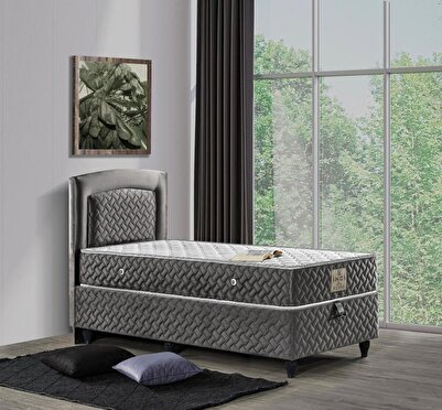 Mobilya Dükkanım İnci 90X190 Tek Kişilik Yatak, Baza, Başlık Seti EY2011