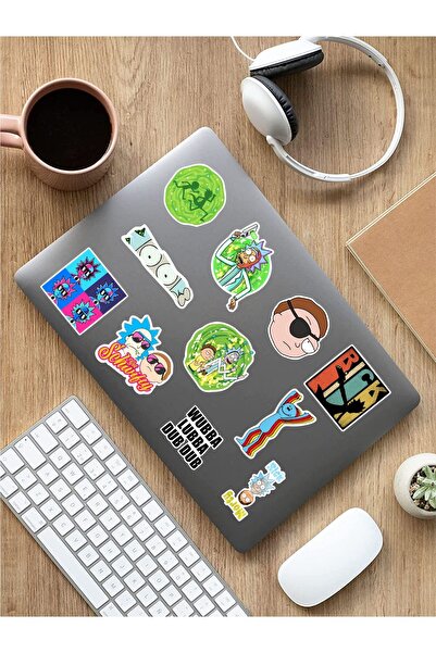 AR Sticker Notebook Tablet Sticker Set Ricky And Morty Themed