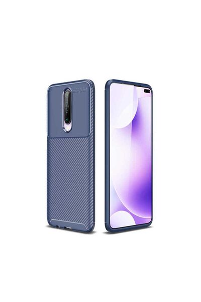 halkhouse Xiaomi Poco X2 Kılıf Negro Silikon Karbon İz Yapmaz Kapak