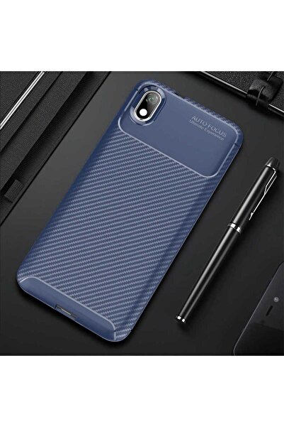 halkhouse Xiaomi Redmi 7A Kılıf Negro Silikon Karbon İz Yapmaz Kapak