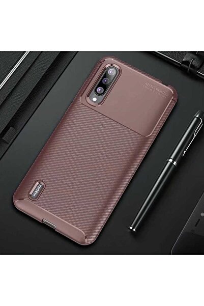 halkhouse Xiaomi Mi 9 Lite Kılıf Negro Silikon Karbon İz Yapmaz Kapak