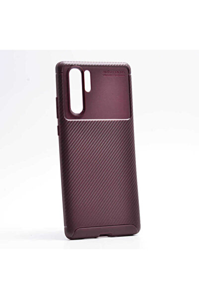 halkhouse Huawei P30 Pro Kılıf Negro Silikon Karbon İz Yapmaz Kapak