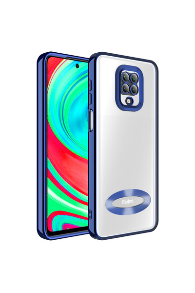 AQUA AKSESUAR Xiaomi Redmi Note 9 Pro Uyumlu Logo Gösteren Kamera Korumalı Re...
