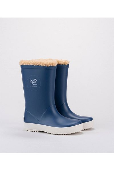 IGOR W10207 Splash Nautico Borreguito Fur Rain Boots Τζιν Μπλε