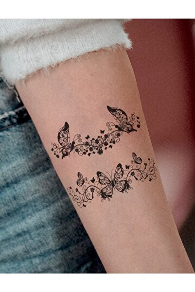 BP Tattoo Mandala Kelebek Geçici Dövme