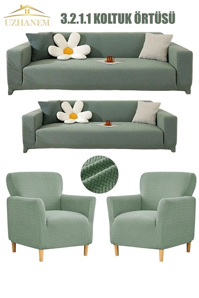uzhanem Κάλυμμα καναπέ Lycra - 3 2 1 1 Model Home Textile Product