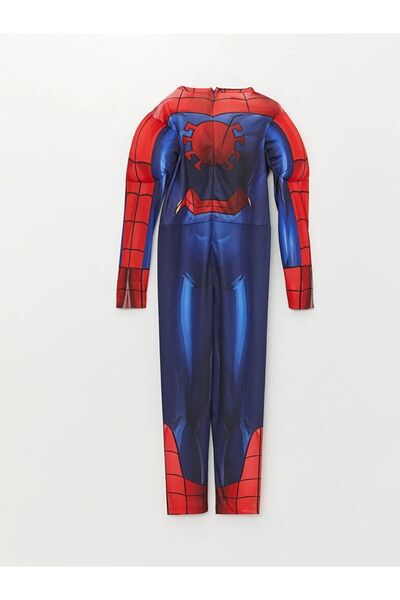 LC Waikiki Bisiklet Yaka Spiderman Baskılı Uzun Kollu Erkek Çocuk Kostüm
