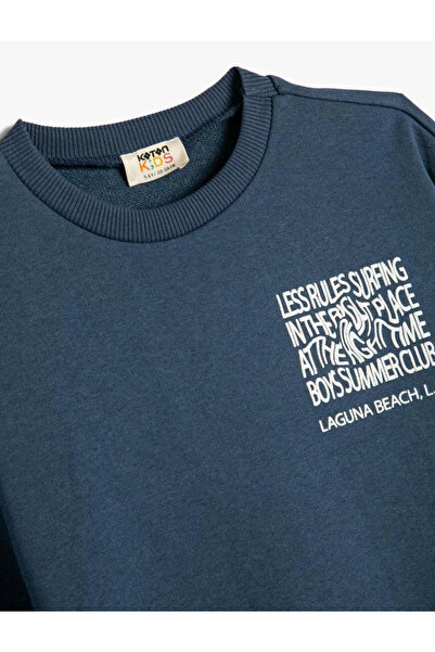 Koton Boy's Sweatshirt - Navy Blue, 4skb10292tk Model