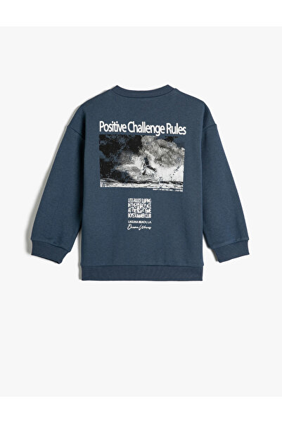 Koton Boy's Sweatshirt - Navy Blue, 4skb10292tk Model