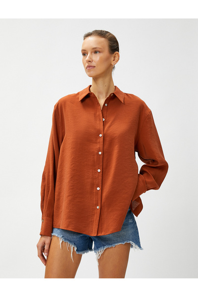 Koton Vissza Részletes modális ing, hosszú ujjú