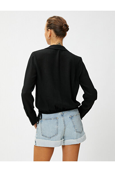 Koton Košilový límec halenka s dlouhým rukávem