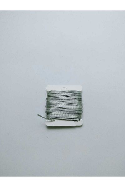 Eskişehir hobi sanat 10 μέτρα χωρίς κερί Brazilian Macrame String - Γκρι Χρώμα, Επίπεδο Σχέδιο (Κοσμήματα με καρπό)