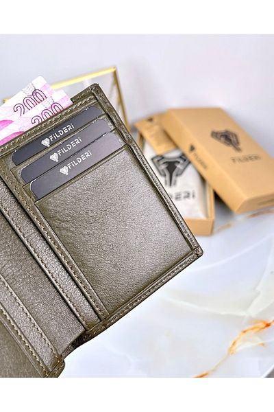 Fil Deri Σετ κάρτας και πορτοφολιού από γνήσιο δέρμα