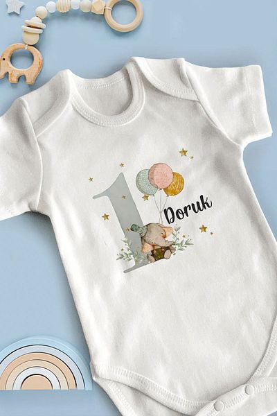 Homamia 1 Year Old Birthday Bodysuit