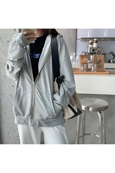 DEEFWEAR Hooded Zippered Basic Cardigan