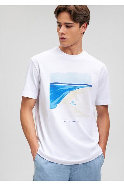 Mavi White Printed T-Shirt - Loose Fit0612344-620