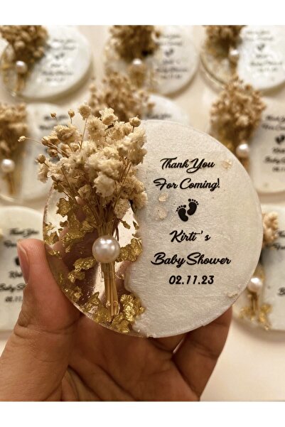 Sultan Tasarım 6 Cm - 20 Adet Düz Söz Nişan Düğün Kız Erkek Bebek Yenidoğan S...