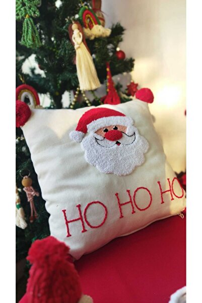 Genel Markalar yeni yıl punch nakışlı yastık,noel baba nakış,el emeği, göz nu...