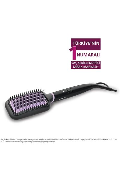 Philips فرشاة كبيرة مطلية بالسيراميك من الجيل الجديد، مشط لتمليس الشعر