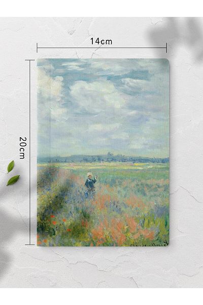 Postifull Caiet Monet 4 bucăți - Caiet necăptușit, Caiet de artă, 64 pagini 14*21cm
