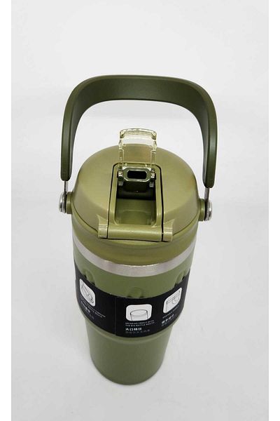 Shotay Journey St-8166 650ml Green Dual-Use Lid Mug