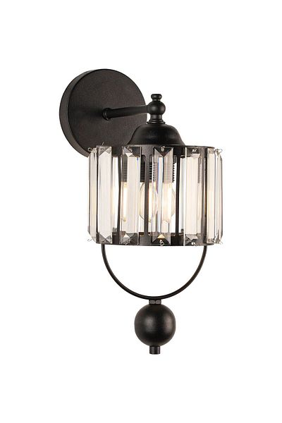 Begüsa Gallon Sconce Lux Crystal 2 Pieces Black