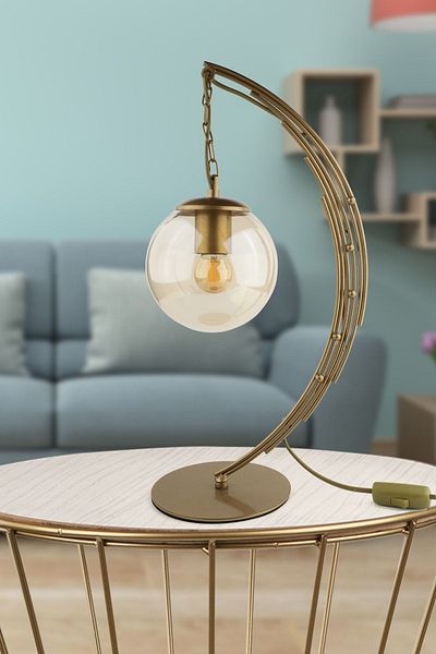 Begüsa Antique Honey Glass - Ayko Table Lamp