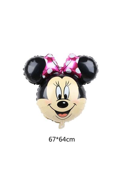 Baloncuu Minnie Mause Kafa Folyo Balon Büyük Boy