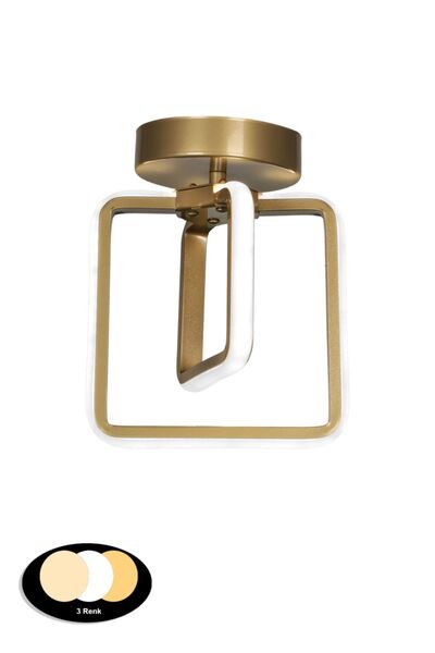 Begüsa Ferah 3 Renk Ledli Tavan Montaj Tekli Avize Eskitme