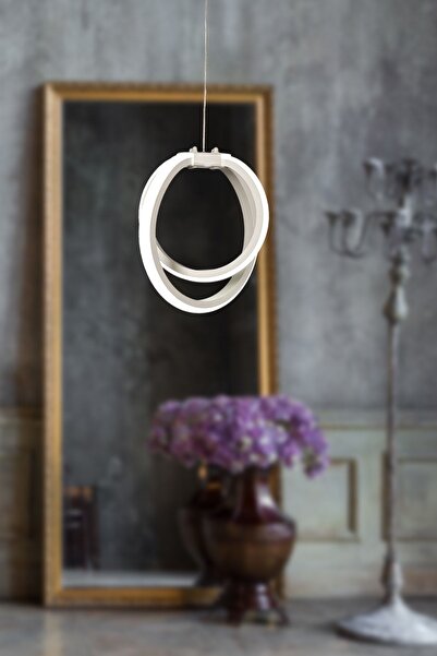 Begüsa Sezen Ledli Tekli Avize Beyaz