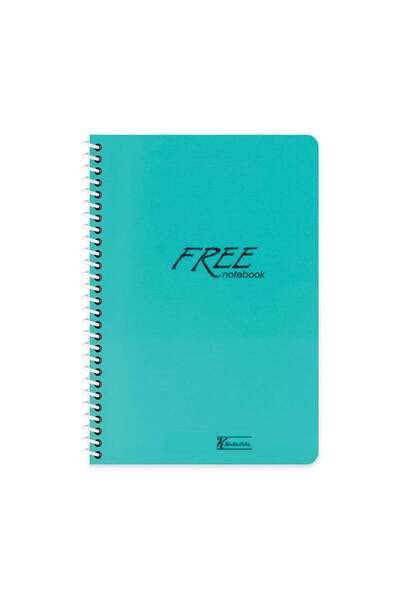 KESKİN COLOR Keskin Color Free Spiralli Turkuaz Plastik Kapak 60 Yaprak A4 Çi...